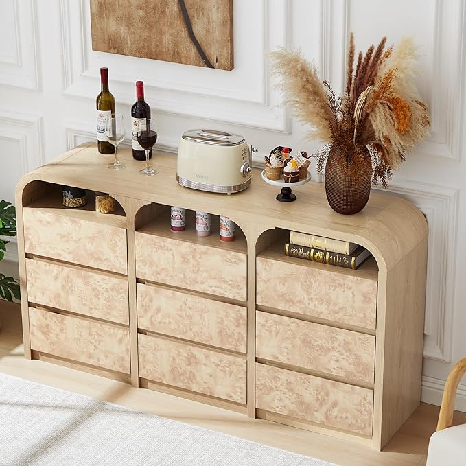 9 Drawer Dresser for Bedroom, Modern Chest of Drawers - Image 4
