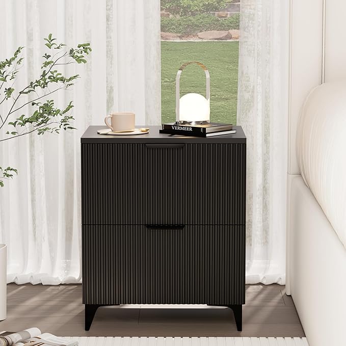 Royal Windsor Small Fluted Nightstand Set of 2 - Image 9