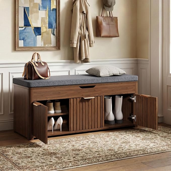 Shoe Bench with Storage - Image 3
