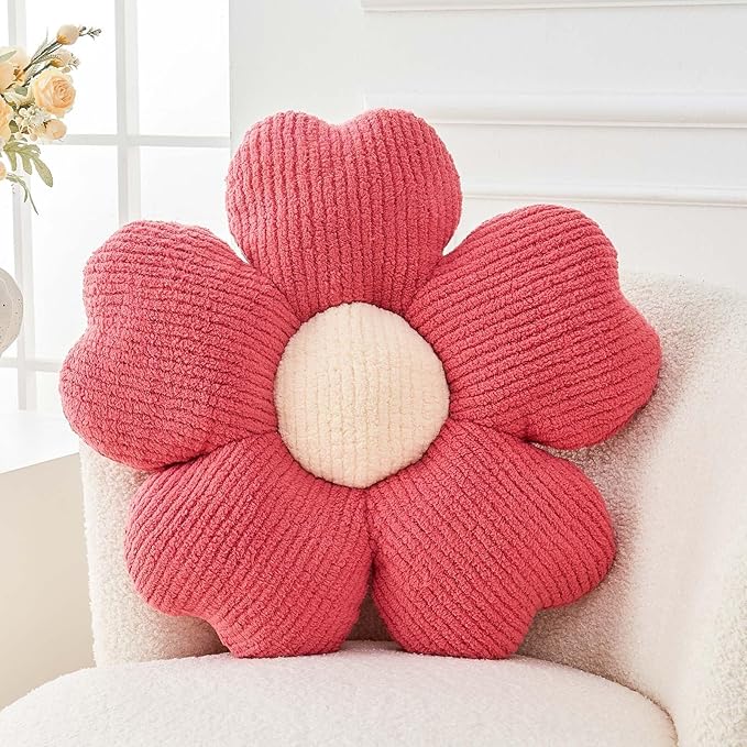 Kcvvcr Flower Throw Pillow, Cute Flower Shaped Pillow Decorative Throw Pillow by Kcvvcr