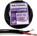 NATIONAL Wire & Cable – 22 AWG 2-Conductor Premium Copper Wire, 50 ft, Stranded by NATIONALWireCable