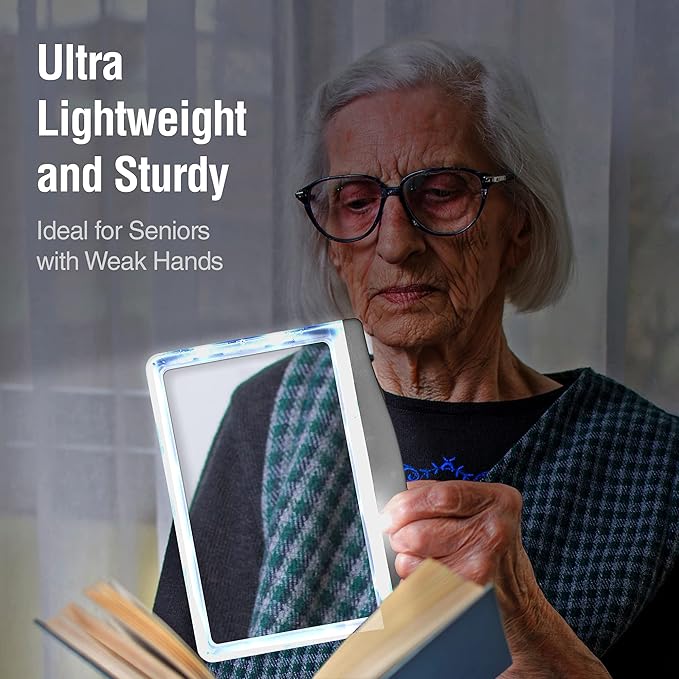 MagniPros 5X Large Ultra Bright LED Page Magnifier - Image 7
