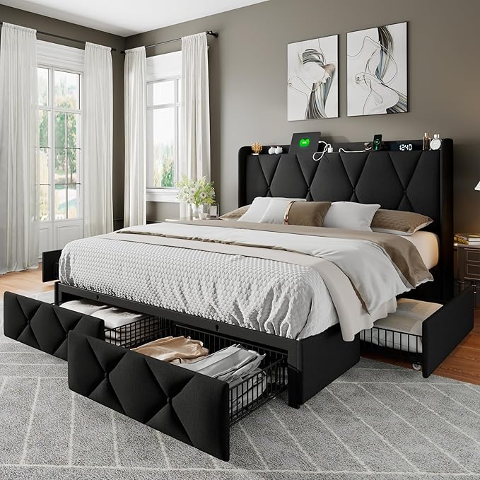 Feonase Full Size Bed Frame by FEONASE