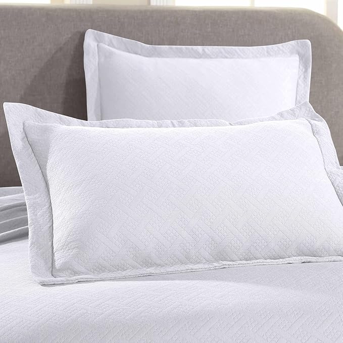 Superior 100% Cotton Basket Weave Bedspread - Image 4