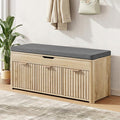 Shoe Bench with Storage by LOOMORA