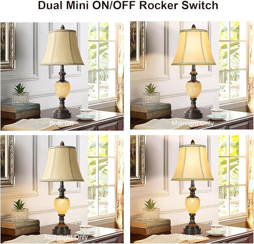 27'' High Vintage Table Lamp Set of 2 - Image 2