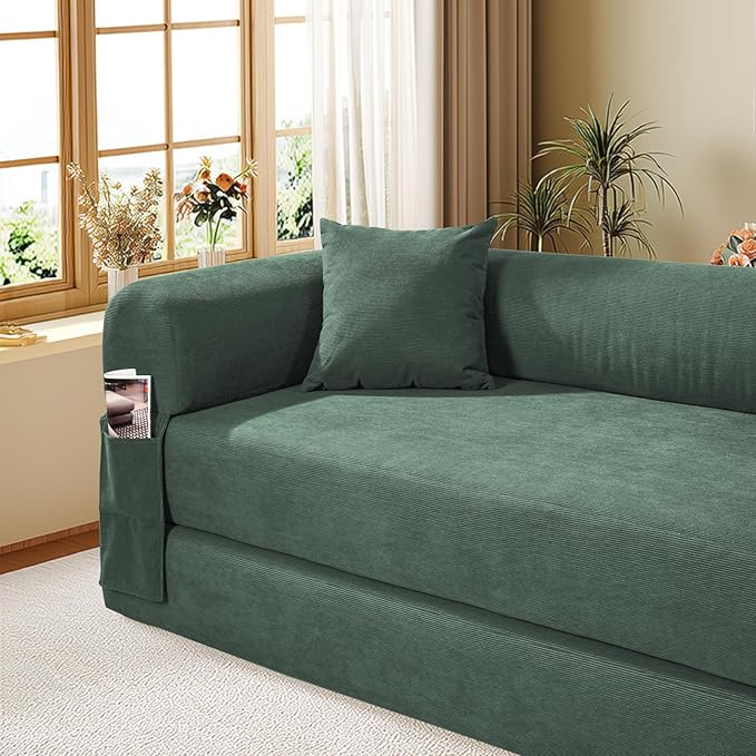 Convertible Futon Sofa Bed, Queen Sleeper Sofa Bed, Compressed Couch in a Box - Image 8