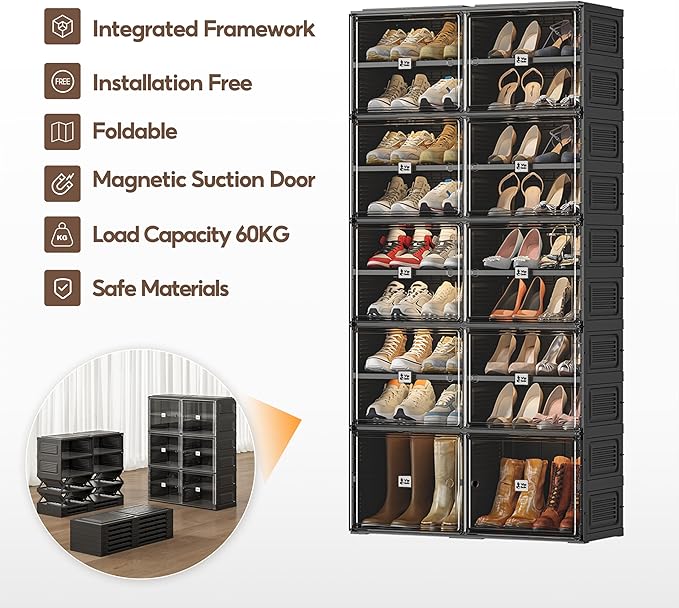 Shoe Rack Organizer Cabinet for Closet Entryway - Image 5