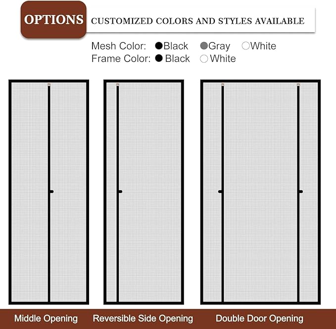 Yotache Customized Magnetic Screen Door, Anti-Tearing Reinforced Screens - Image 6