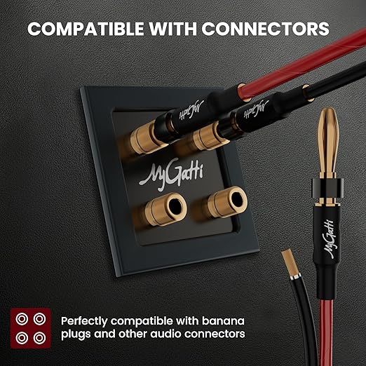 Mygatti 14/2 Gauge Speaker Wire 20FT, 14/2 AWG 2 Conductors OFC Pure Copper - Image 5