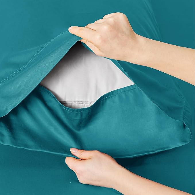 Bedsure Cooling Sheets Twin, Rayon Derived from Bamboo, Breathable & Soft Twin - Image 5