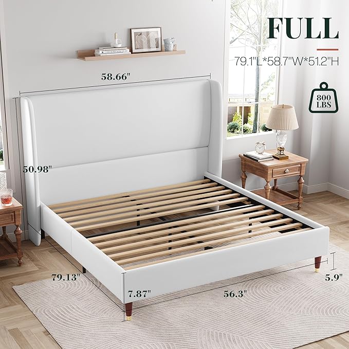 Jocisland Full Upholstered Platform Bed Frame - Image 2