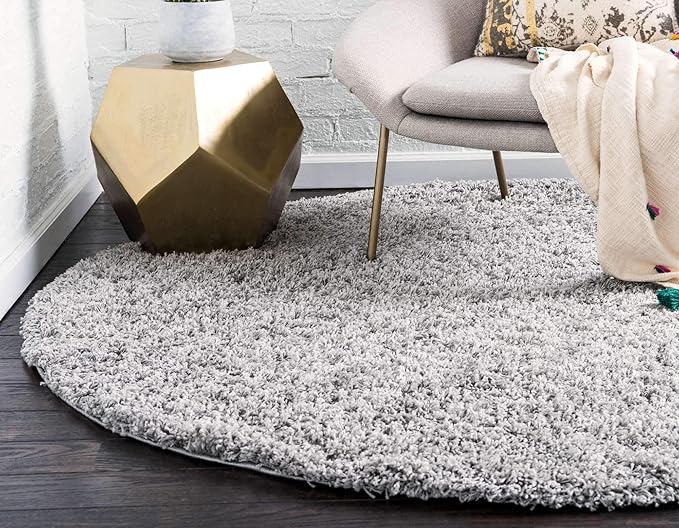 Unique Loom Solid Shag Collection Area Rug - Image 3