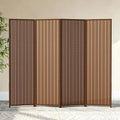 4 Panel Room Divider and Extra Wide Folding Privacy Screen, Bamboo Room Divider by cocosica