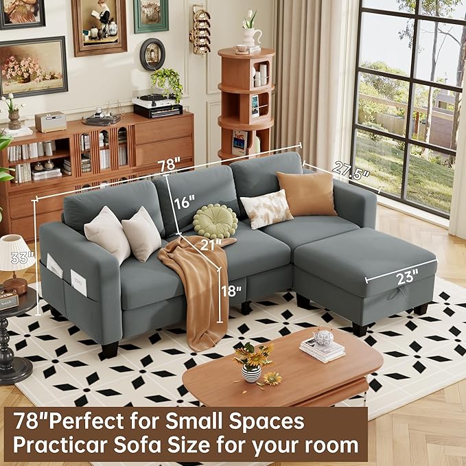 ZeeFu Sectional and Sofa Couches - Image 2