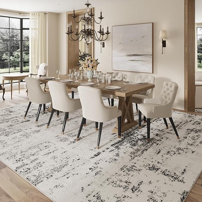 Area Rugs 8x10, Modern Abstract Machine Washable Rugs - Image 7