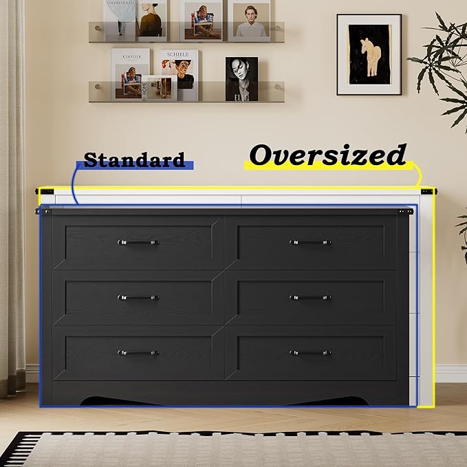 9-Drawer Dresser for Bedroom, Modern Wooden Chest of Drawers - Image 4