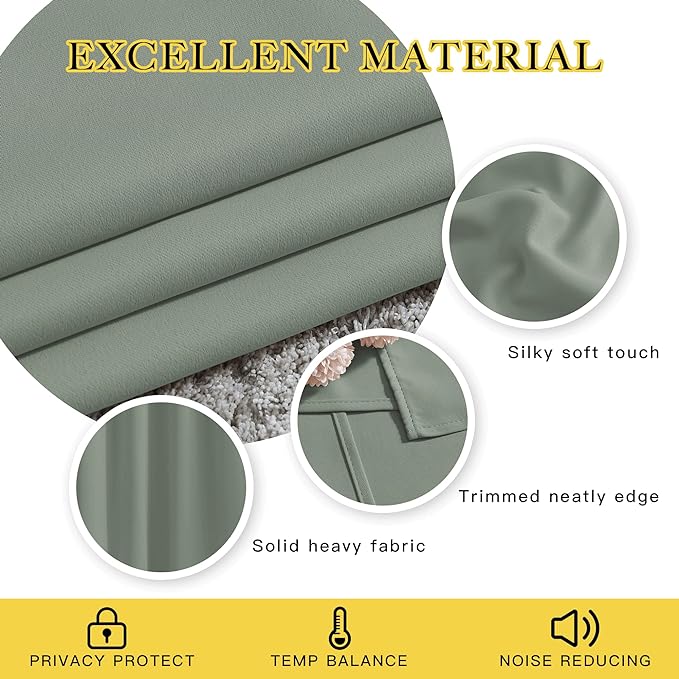 NICETOWN Light Reducing Grommet Curtains - Image 4