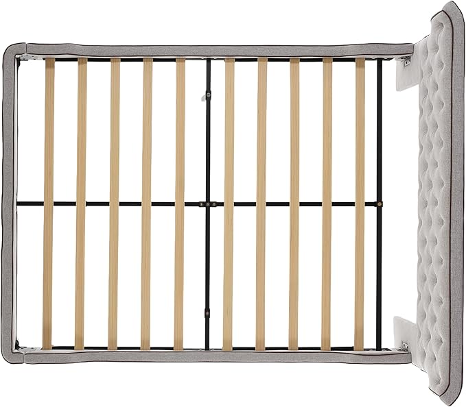 Christopher Knight Home Salus Linen Upholstered Queen Size Bed Frame - Image 10