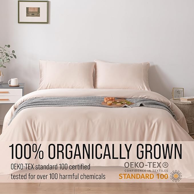 Bella Coterie Luxury Bamboo Viscose Full Size Sheet Set | 100% Organically - Image 4