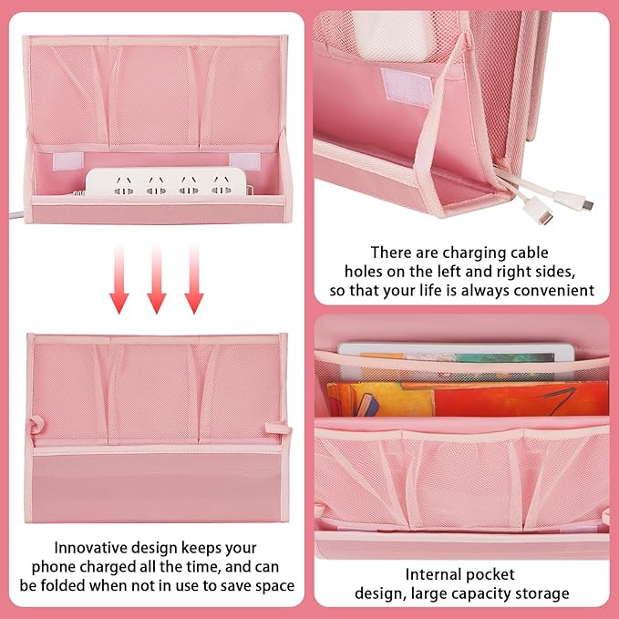 Bedside Caddy Bedside Storage Organizer Bedside Organizer - Image 5