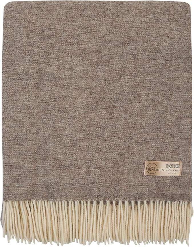 | Wool Blanket/Throw | 100% New Zealand Wool | Perfect by Cozy+Blankets