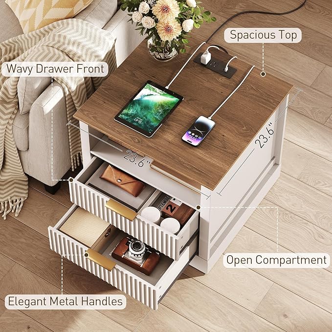 Farmhouse Fluted End Table - Image 4