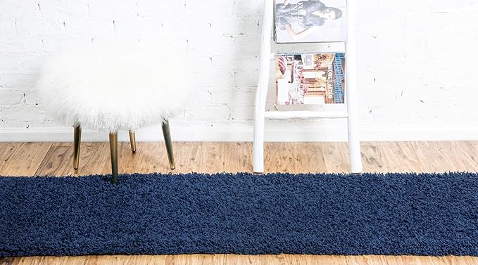 Unique Loom Solid Shag Collection Area Rug - Image 3
