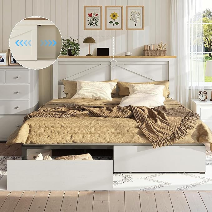 AMERLIFE King 47.2" H Bed Frame - Image 3