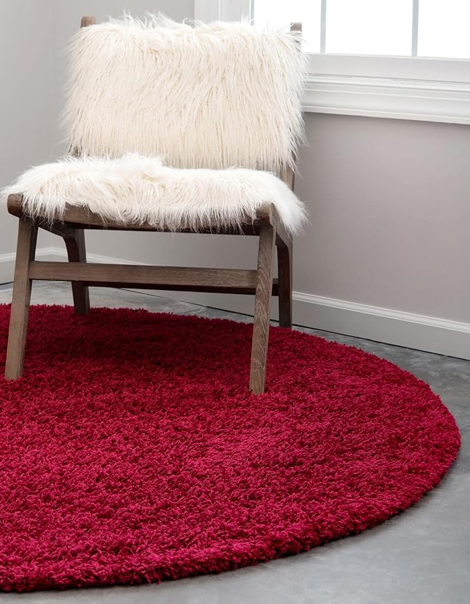 Unique Loom Solid Shag Collection Area Rug - Image 4