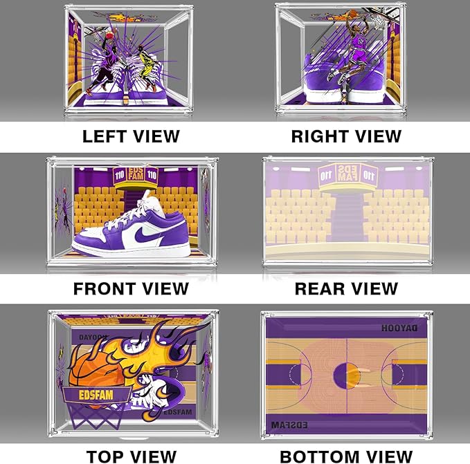Acrylic Shoe Box Display Transparent Basketball Sneaker Shoe Orgainizer Storage - Image 3