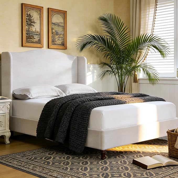 Queen Size Bed Frame with 54" Extra Tall Headboard - Image 3