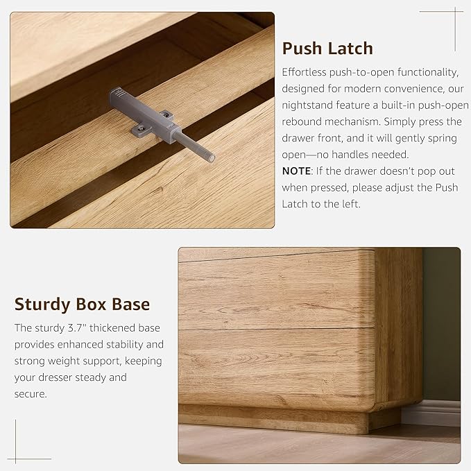 ACCOHOHO 6 Drawer Dresser for Bedroom, 42 Inch Tall Modern Chest of Drawers - Image 7