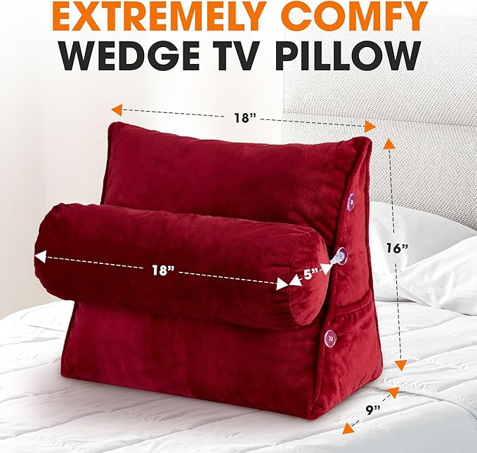 Cheer Collection Reading Wedge Pillow - Image 3