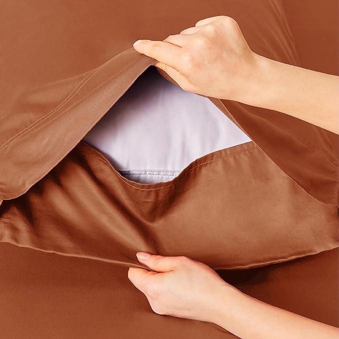 Bedsure California King Sheet Sets, Cooling Sheets, Rayon Derived from Bamboo - Image 5