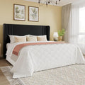 SHA CERLIN Full Size Velvet Upholstered Platform Bed Frame by SHACERLIN