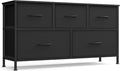 SONGMICS Dresser for Bedroom, Chest of Drawers, 5 Non-Woven Fabric Drawers by SONGMICSbySONGMICSHOME
