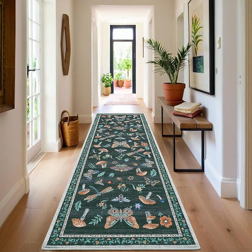 2.5x10 Runner Rug for Hallway Washable Kitchen Rugs Non Slip by ROYHOME
