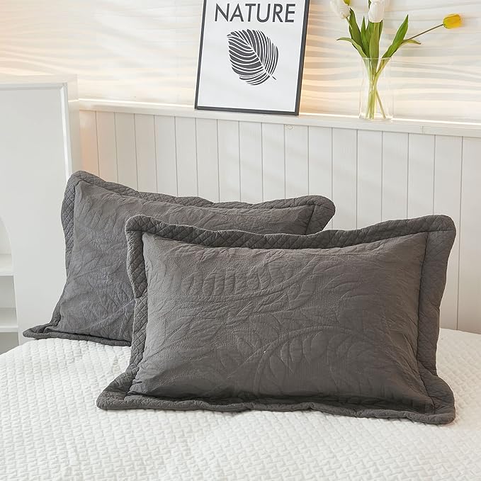 MarCielo 3-Piece 100% Cotton Oversized Bedspread Lightweight Quilt Coverlet - Image 7