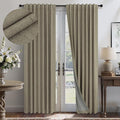 Living Room Darkening Curtains 63 Inches Long Small Bay Window Blackout by Pitalk