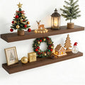 48 Inch Floating Shelves for Wall, 8 Inch Deep Floating Shelf for Storage & by Axeman