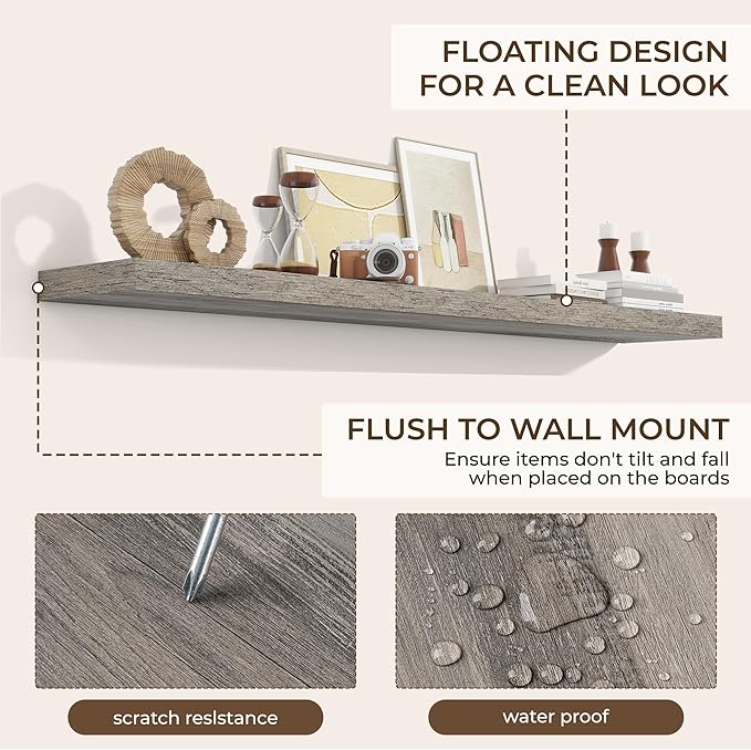 RICHFOCUS 72Inch Floating Shelves - Image 4