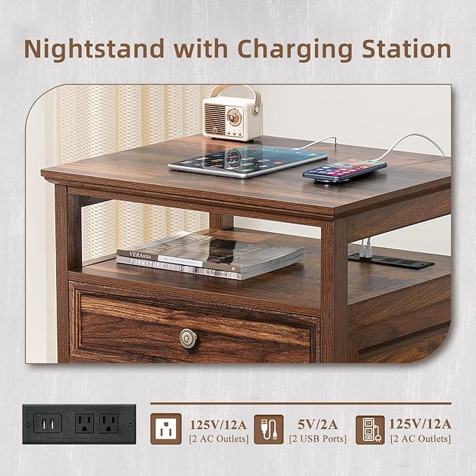 Joaxswe Farmhouse Nightstand - Image 6