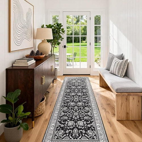 2x6 Runner Rugs for Hallways: Washable Kitchen Rugs Ultra Soft Vintage Carpet by OLFRUGDTRUG
