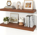 Floating Shelves for Wall, 9.3" Deep Wall Mounted Wood Shelves for Bathroom by Unknown