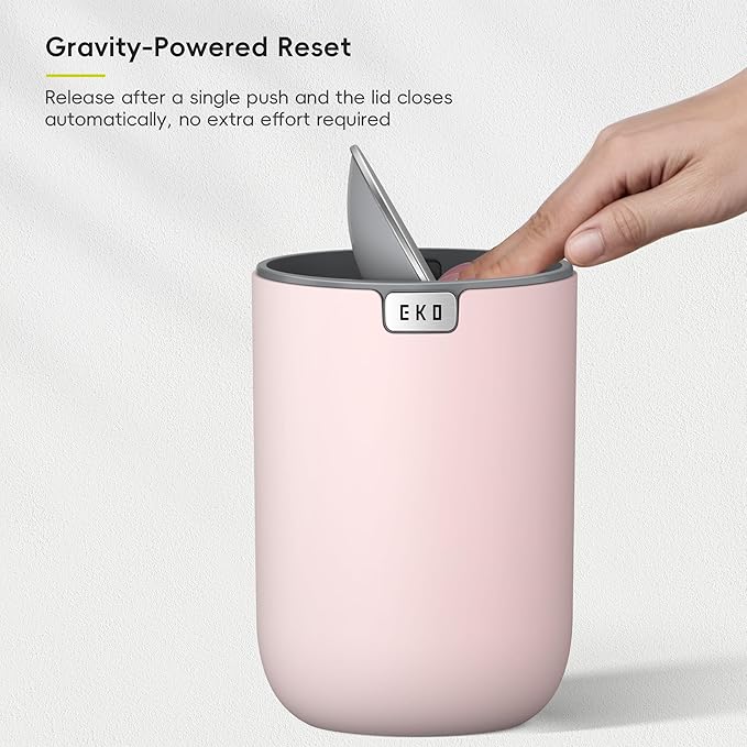 EKO Fandy 0.58 Gal/2.2L Mini Trash Can - Image 7
