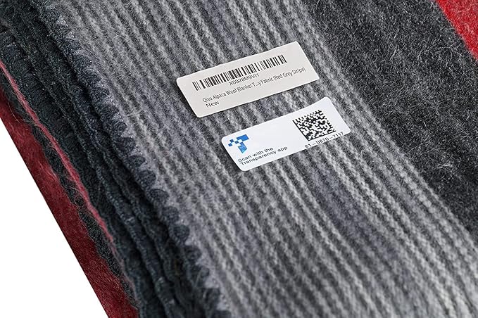 Qisu Alpaca Wool Blanket Throw | Queen, Stripes | 85 x 65 inches | Ultra-Soft - Image 4