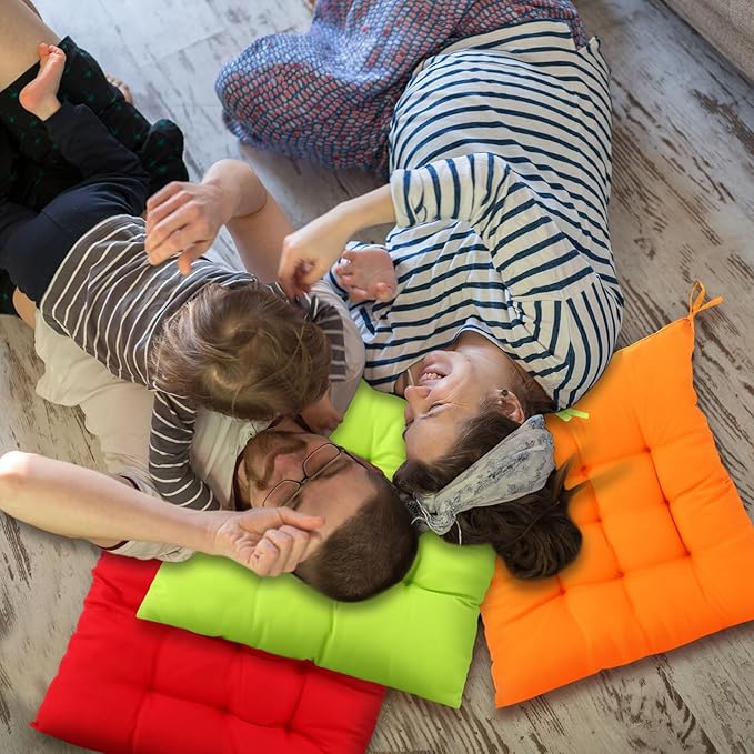 Geetery 12 Pcs Floor Pillows for Classroom Bulk Square Seating Cushions for - Image 6