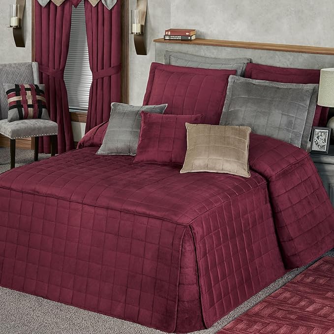Touch of Class Camden Luxury Bedding | Neutral Claret Color | Grande Fitted by TouchofClass