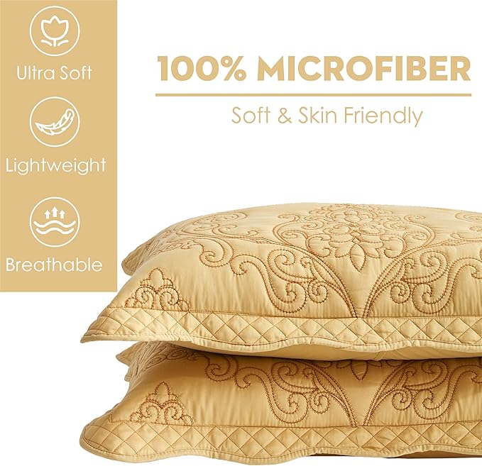 CHIXIN Microfiber King Pillow Shams Set of 2 - Image 3